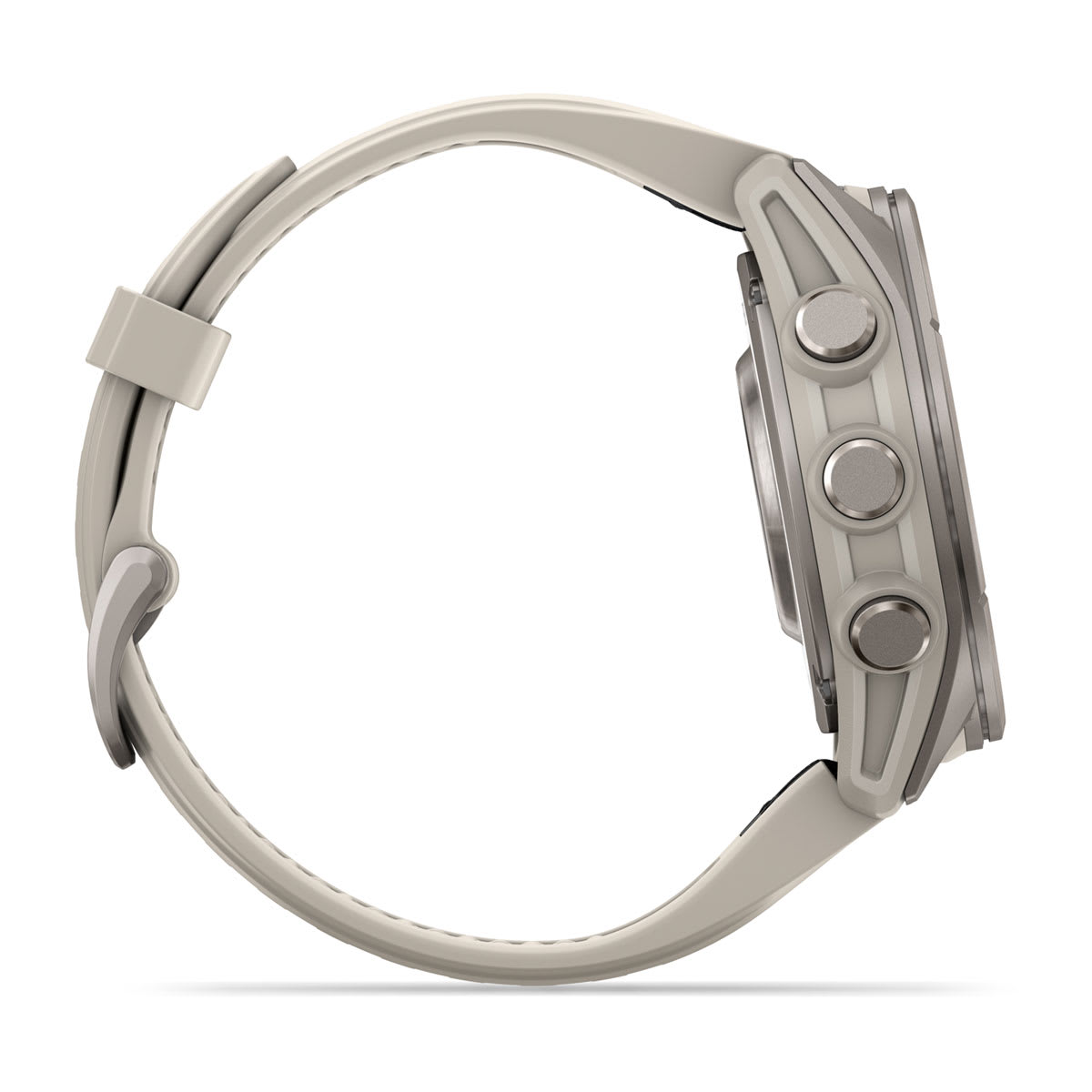 Часы Garmin fenix 9 – 43mm Titanium with Fog Grey Silicone Band 