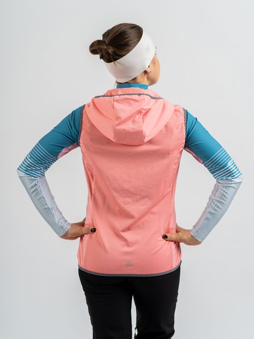 Жилетка женская NONAME HYBRID VEST 24 WOS SALMON ROSE/GREY, р-р 4-S